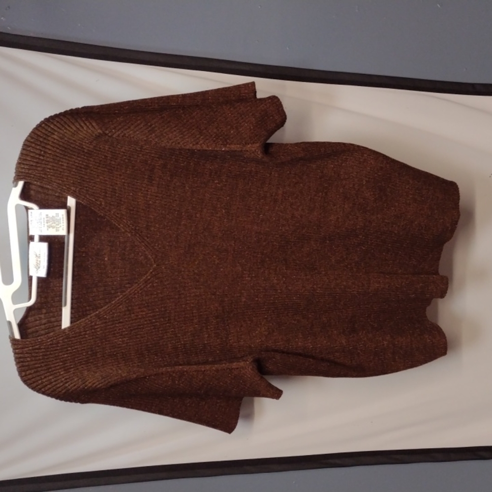 Cute brown and gold sweater top